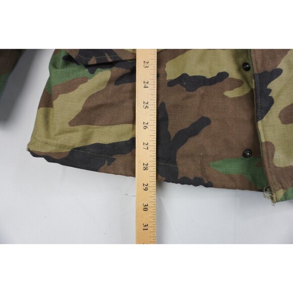 Vtg US Army Surplus M65 Field Jacket Woodland Camo Cold Weather Coat M Short USA - Picture 3 of 7